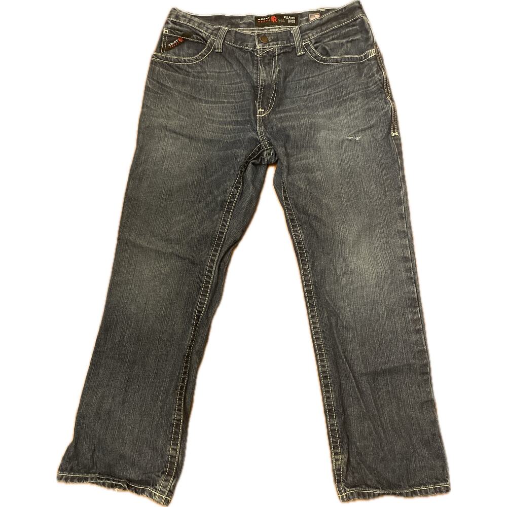 ARIAT F4 M4 CAT2 Jeans Men’s 34x30 Relaxed Boot Cut Medium Wash